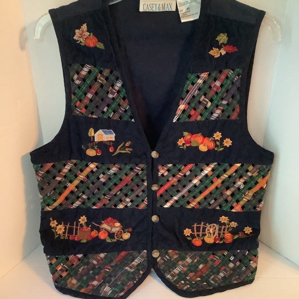 Casey & Max Fall Holiday Vest Size XL